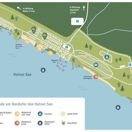 Haus Im Schilf 2 - Ferienwohnungen Am Hainer See Bei Leipzig Neukieritzsch Bagian luar foto
